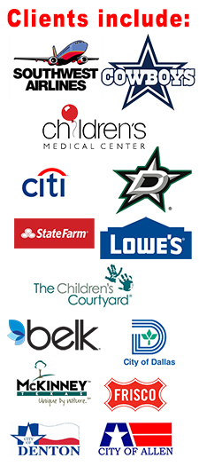 Southwest Airlines, Dallas Stars and other clients
